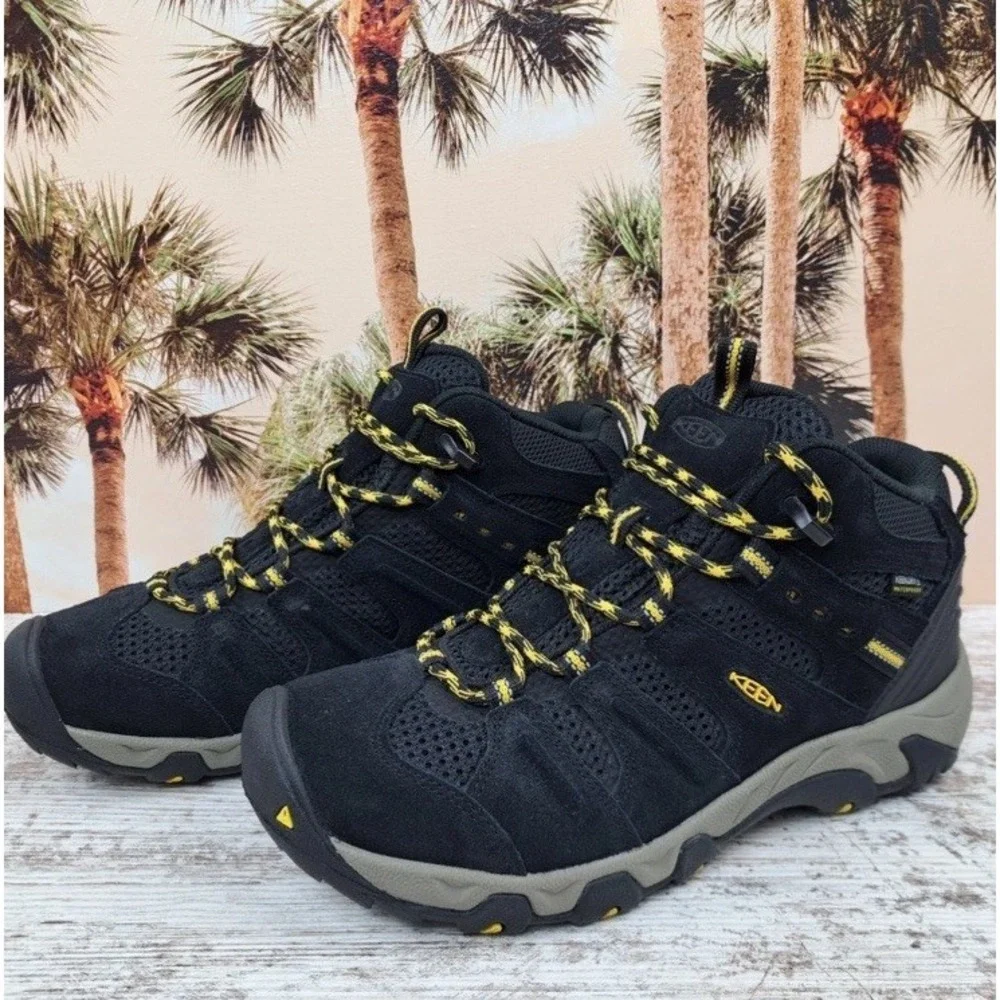 Keen Headout Waterproof Hiking Boot Mens 13 Black Lemon Curry